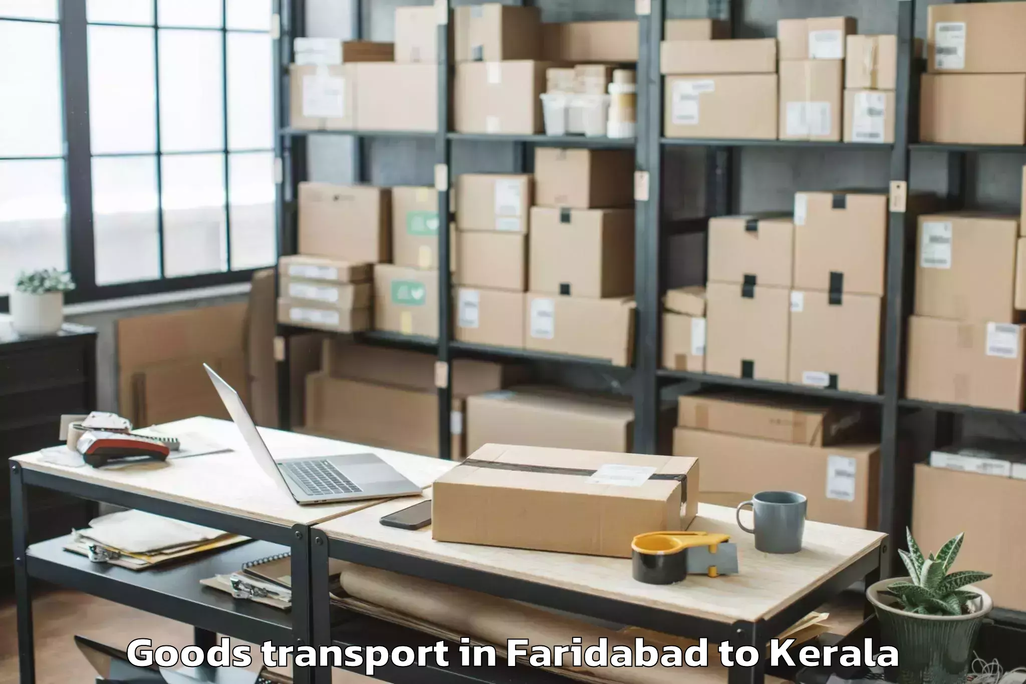 Trusted Faridabad to Karunagappalli Goods Transport